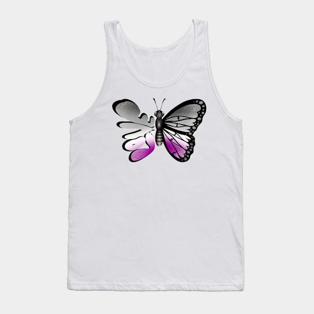 Ace Pride Butterfly Tank Top by JessieiiiDesign